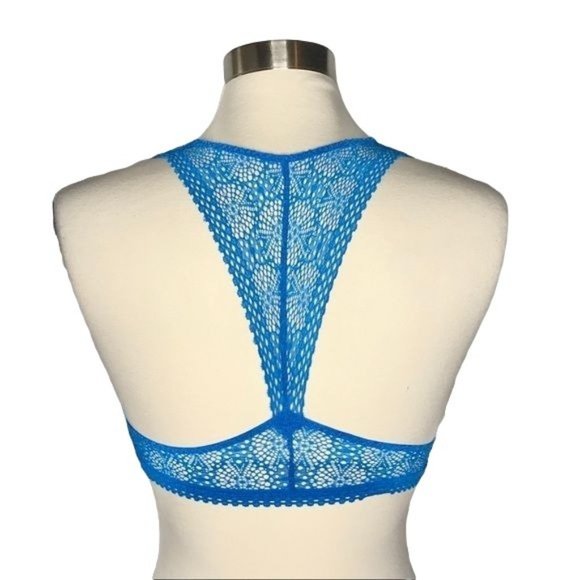 Victoria’s Secret M lace bra letter blue - Picture 3 of 7